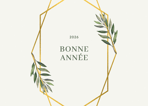 Voeux dorés et végétaux pour 2026